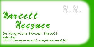 marcell meczner business card